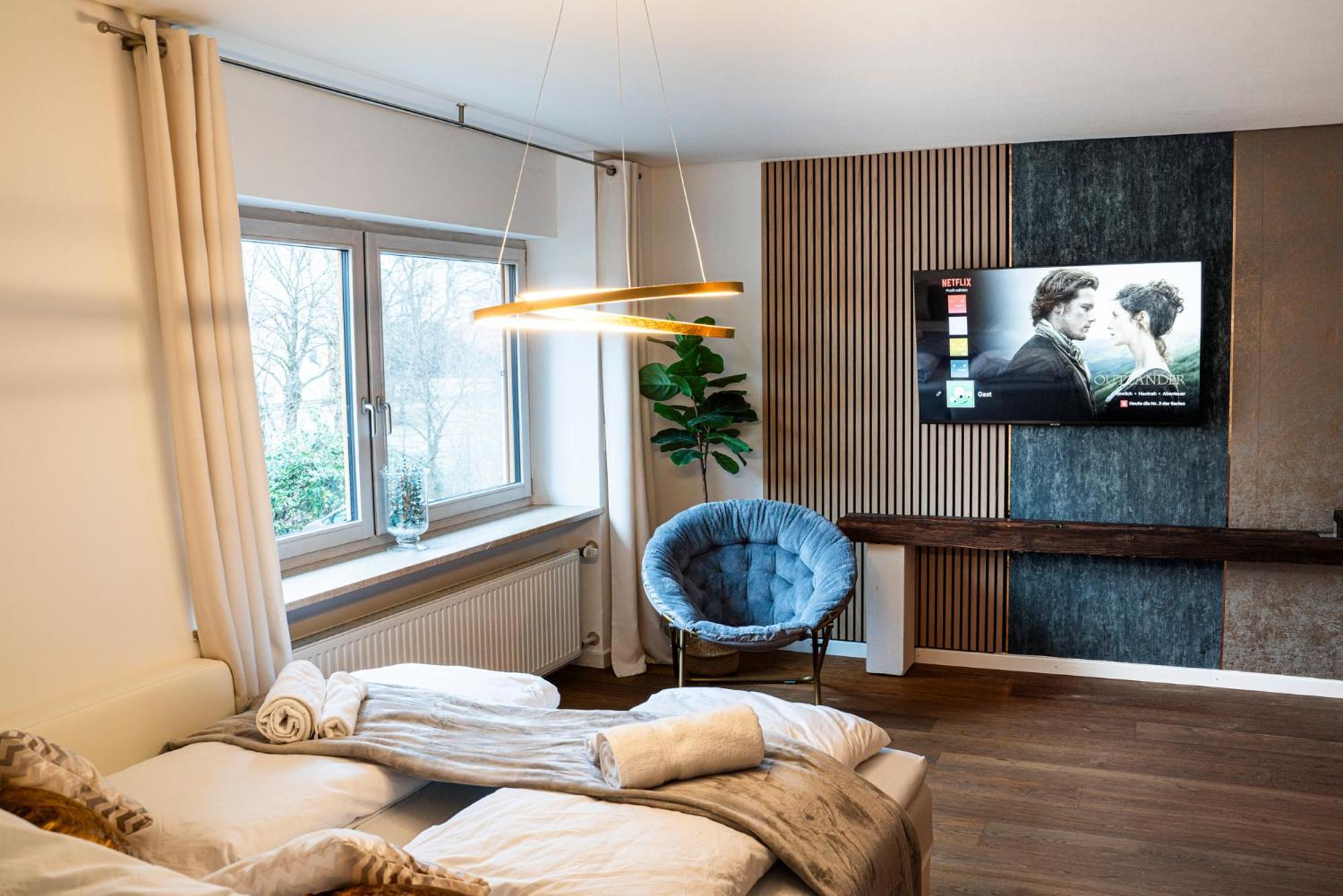 130M2 Loft - Balkon, Smart Tv, Badewanne, Kaffee Apartman Rosenheim Kültér fotó