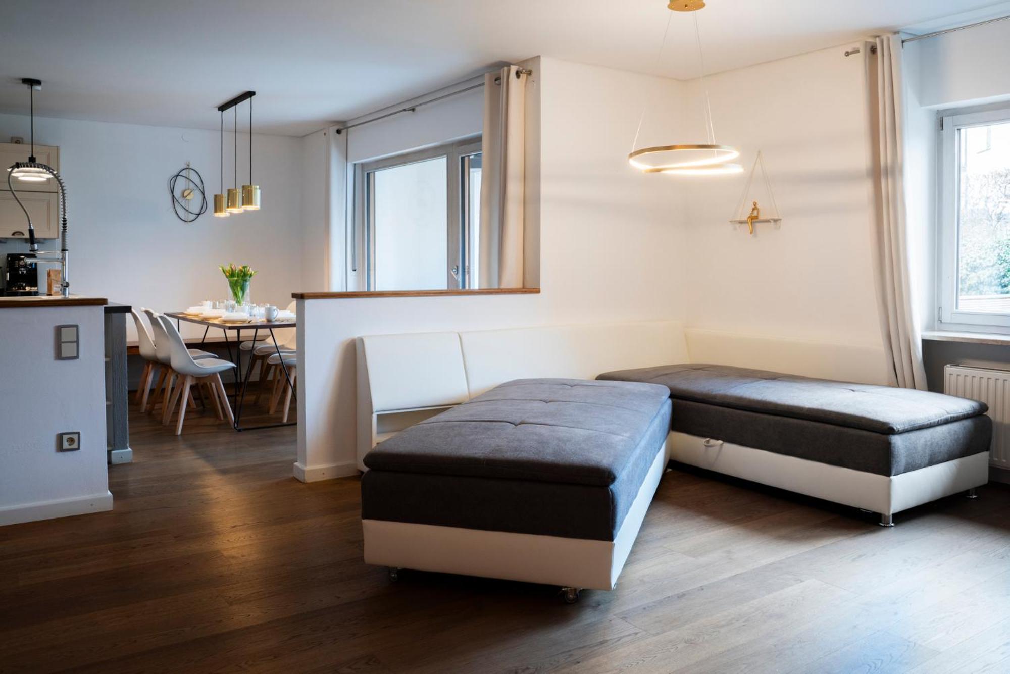 130M2 Loft - Balkon, Smart Tv, Badewanne, Kaffee Apartman Rosenheim Kültér fotó