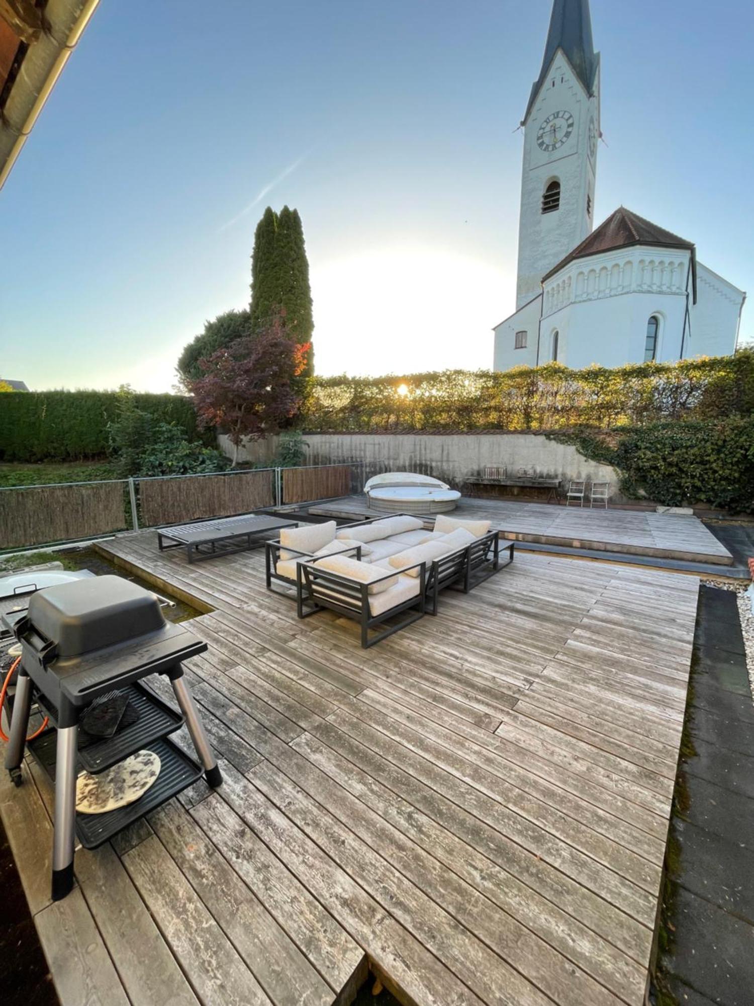 130M2 Loft - Balkon, Smart Tv, Badewanne, Kaffee Apartman Rosenheim Kültér fotó